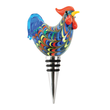Rooster-glass-bottle-stopper-twine®-Bottle-Stoppers-&-Savers