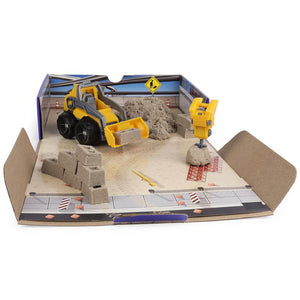 Kinetic Sand Digs and Demolish Truck