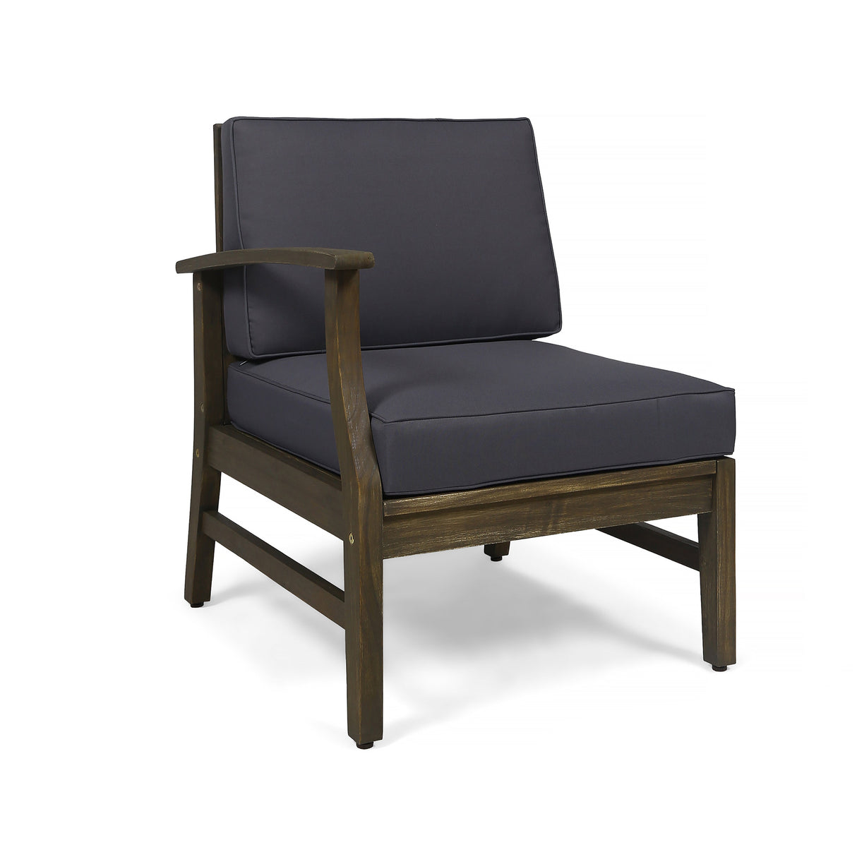 Perla 3 Seater Sofa and Table Set, Dark
