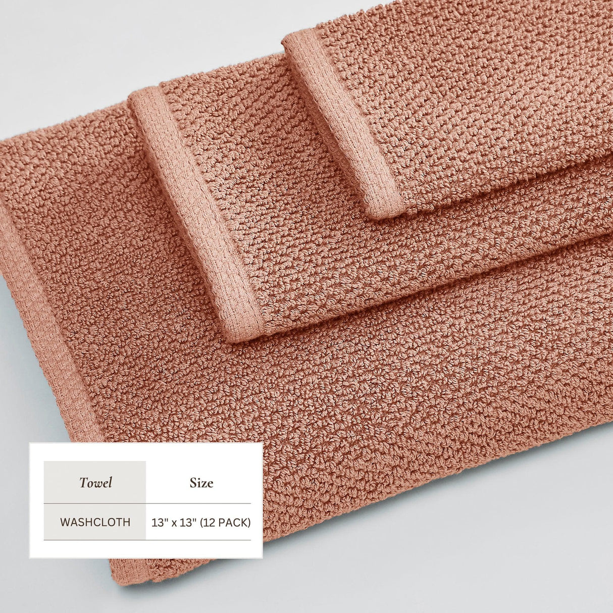 Cotton textured bath towel set - acacia collection