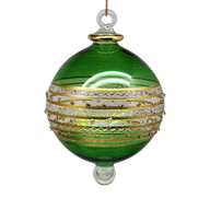Ring Etched Stipple Ball - Green