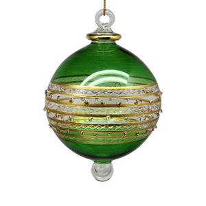 Ring Etched Stipple Ball - Green