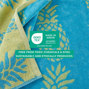 Cotton Velour Beach Towels 2-Pack - Maui Collection