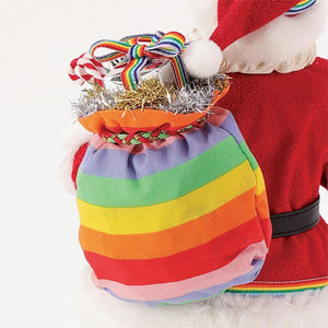 Rainbow Greetings Santa Claus