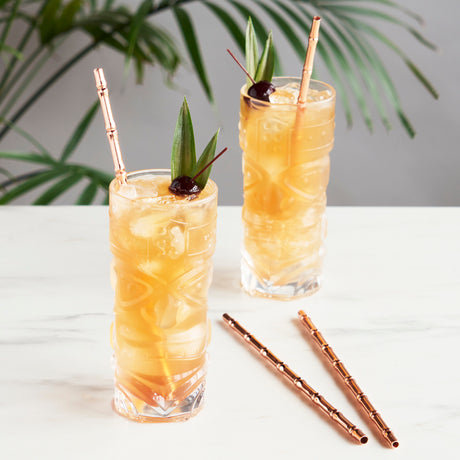 Bamboo copper straws by viski®