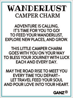 Wanderlust Camper Charm - A Charm for Adventurous Spirits