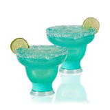 Margarita FREEZE™ Cooling Cups – Set of 2 Insulated Stemless Margarita Glasses (12 oz)