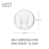 Wine FREEZE™ XL Lids – Set of 2 Sliding Tab Travel Cup Lids