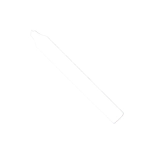 Rustic Taper Dinner Candle - 7 Inch White