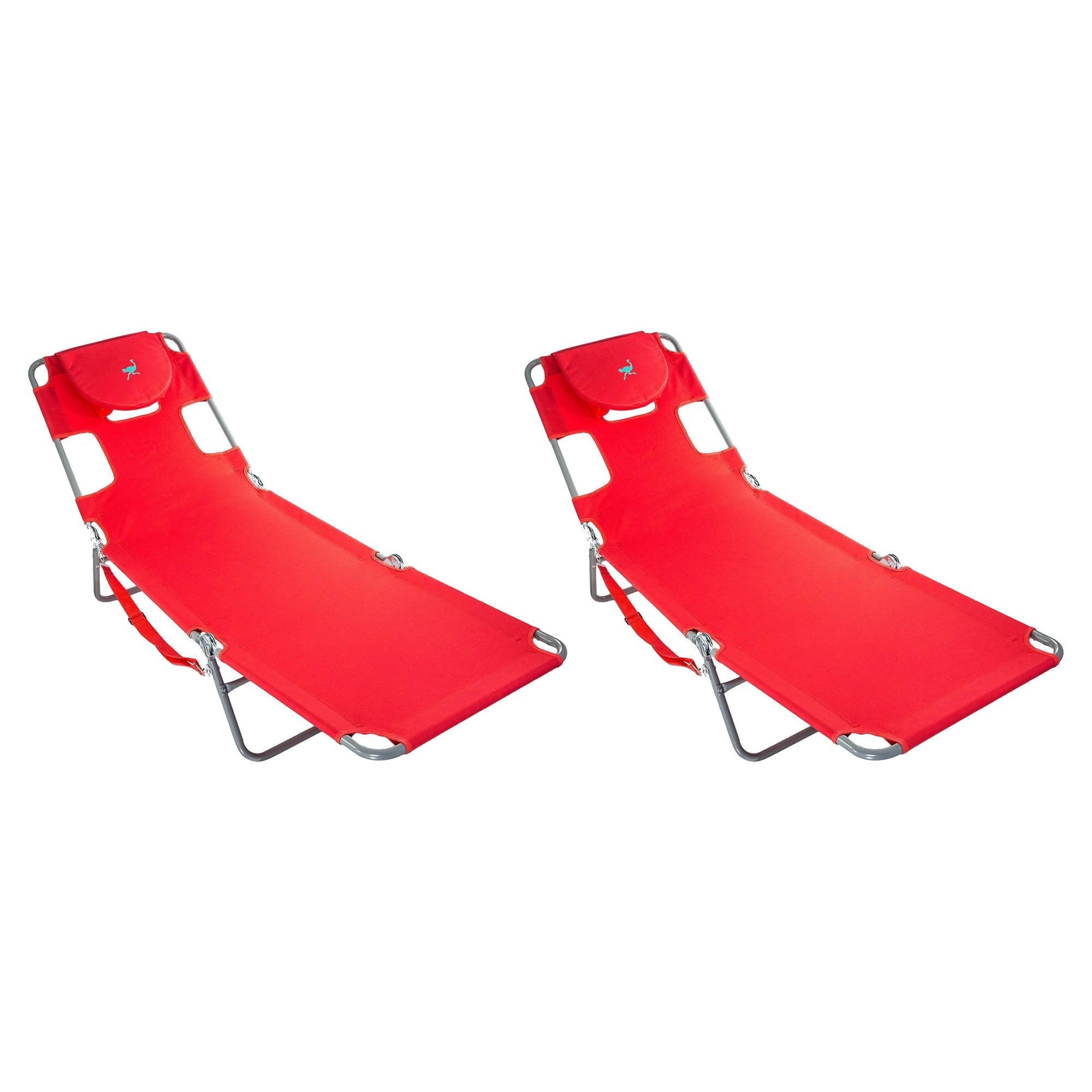 Ostrich-Chaise-Lounge-Folding-Portable-Sunbathing-Poolside-Beach-Chair-(2-Pack)-Chairs-&-Seating