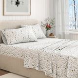 Turkish Cotton Flannel Sheet Set - Winter Floral Collection