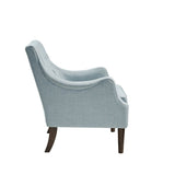 Upholstered Accent Chair with Button Tufted Back and Removable Seat Cushion - Accent Chairs