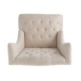 Upholstered Accent Chair with Diamond Tufted Wing Back - Accent Chairs
