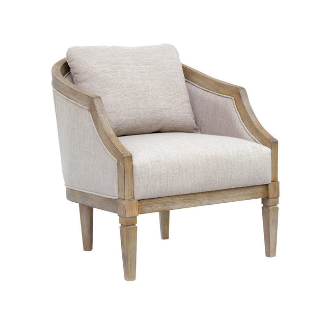 Upholstered Accent Chair with Removable Back Cushion and Recessed Arms - Accent Chairs