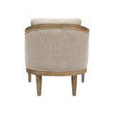 Upholstered Accent Chair with Removable Back Cushion and Recessed Arms - Accent Chairs