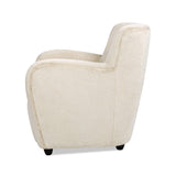 Upholstered Arm Chair with Curved Back - Accent Chairs