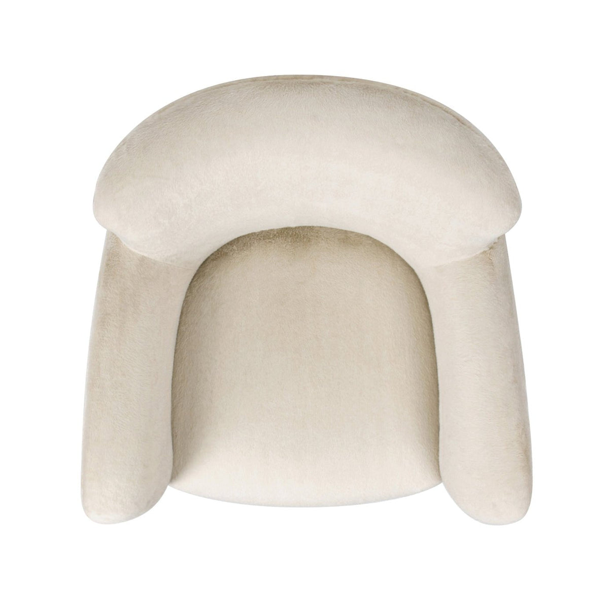 Upholstered Arm Chair with Curved Back - Accent Chairs