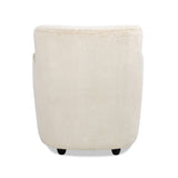 Upholstered Arm Chair with Curved Back - Accent Chairs