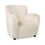 Upholstered Arm Chair with Curved Back - Accent Chairs