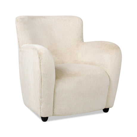 Upholstered Arm Chair with Curved Back - Accent Chairs
