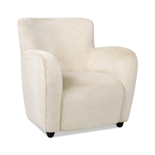 Upholstered Arm Chair with Curved Back - Accent Chairs