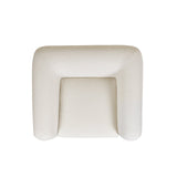 Upholstered Arm Chair with Wooden Base - Accent Chairs