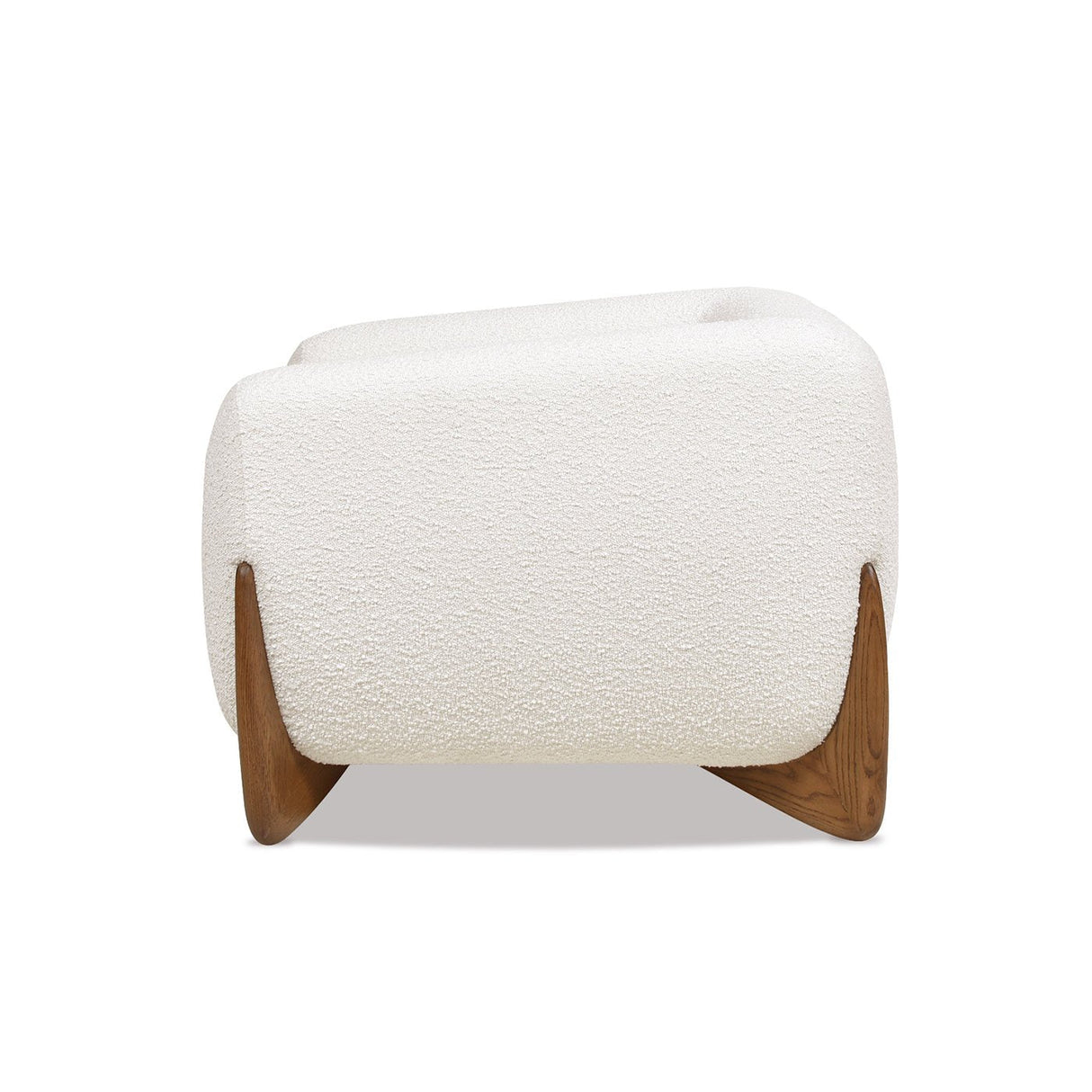 Upholstered Arm Chair with Wooden Base - Accent Chairs