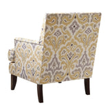 Upholstered Club Chair with Track Arm and Nailhead Trim - Accent Chairs