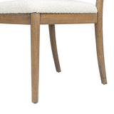 Upholstered Dining Chair with Arched Back Wood, Set of 2 - Accent Chairs