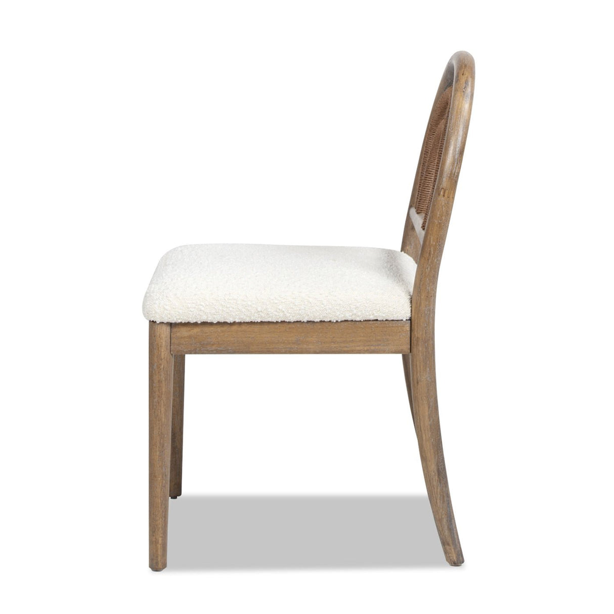 Upholstered Dining Chair with Arched Back Wood, Set of 2 - Accent Chairs