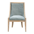 Upholstered Dining Chair with Nailhead Trim and Curved Back Legs - Dining Chairs
