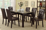 Upholstered Dining Chair with Tufted Back and Wood Legs, Set of 2 - Dining Chairs