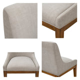 Upholstered Fabric Dining Chairs with Armless , Set of 2 - Dining Chairs