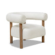 Upholstered Open Back Barrel Chair - Accent Chairs