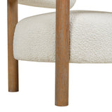 Upholstered Open Back Barrel Chair - Accent Chairs