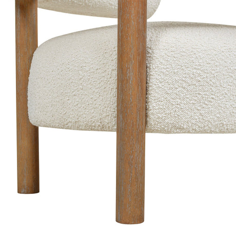 Upholstered Open Back Barrel Chair - Accent Chairs