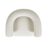 Upholstered Open Back Barrel Chair - Accent Chairs