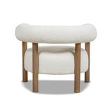 Upholstered Open Back Barrel Chair - Accent Chairs