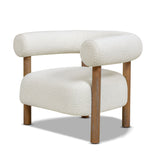 Upholstered Open Back Barrel Chair - Accent Chairs