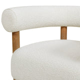 Upholstered Open Back Barrel Chair - Accent Chairs
