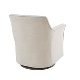 Upholstered Swivel Glider Chair with Flared Arms and Metal Base - Accent Chairs