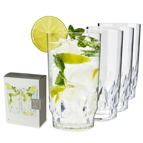 Shatterproof acrylic highball tumblers viski®
