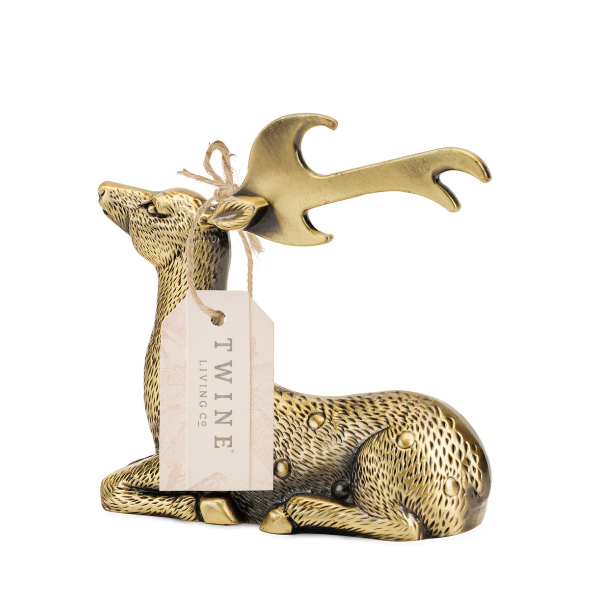 Gilded deer bottle opener by twine®