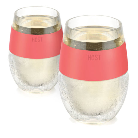 Wine freeze™ in coral (set of 2) by host®