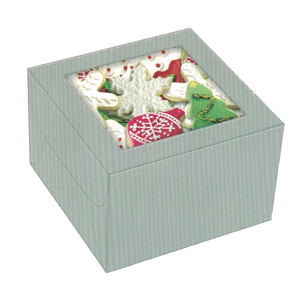 Square Cookie Box Silver