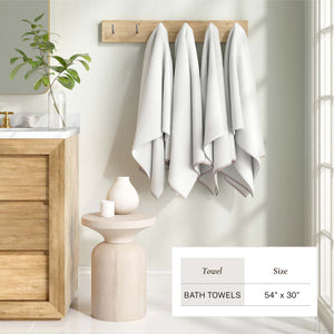 Cotton Border-Stitched 6-Piece Towel Set - Valery Collection