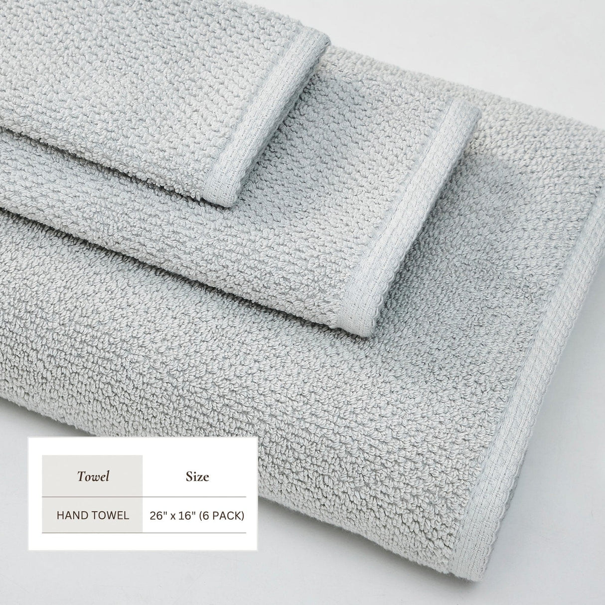 Cotton textured bath towel set - acacia collection