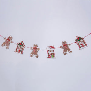 Holiday Gingerbread Figurine Garland