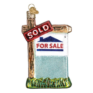 Old World Christmas Realty Sign
