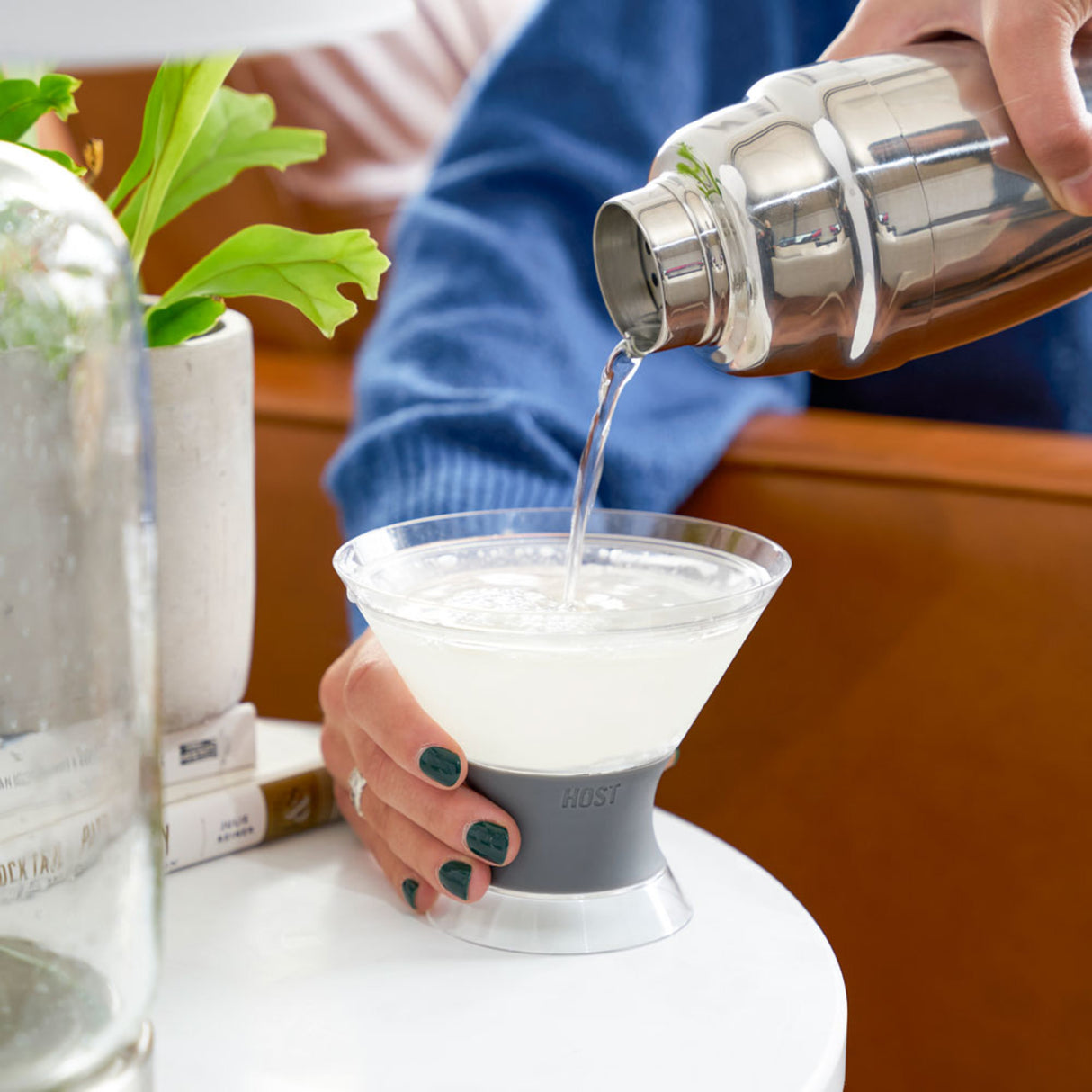 Martini FREEZE™ Cooling Cups – Set of 2 Insulated Stemless Martini Glasses (9 oz)
